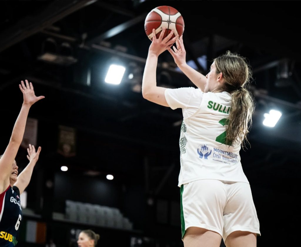 Izzy Sullivan Ireland U20 Eurobasket 2025 Women's Basketball vs Great Britain