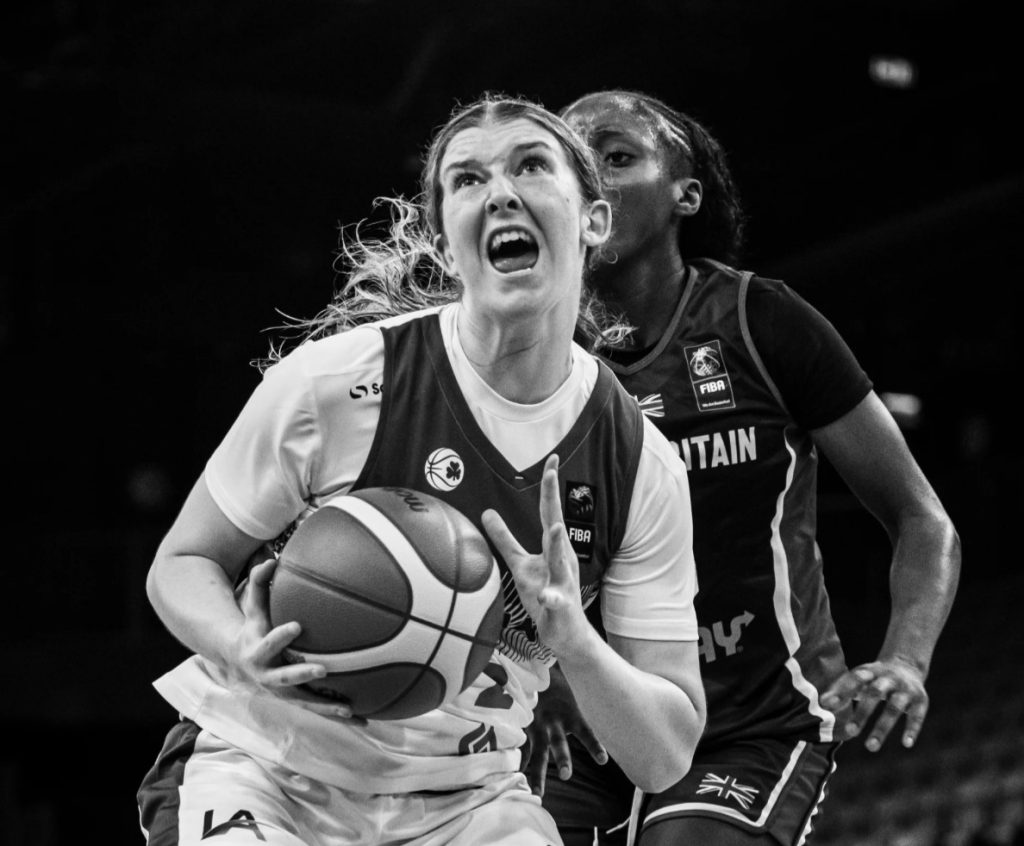 Izzy Sullivan Ireland U20 Eurobasket 2025 Women's Basketball vs Great Britain